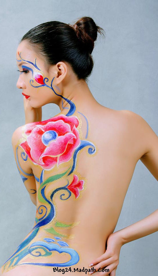 ảnh đẹp, hình ảnh về 9X Lâm Uyên khỏa thân cho body painting!, 9X Lâm Uyên khỏa thân cho body painting!