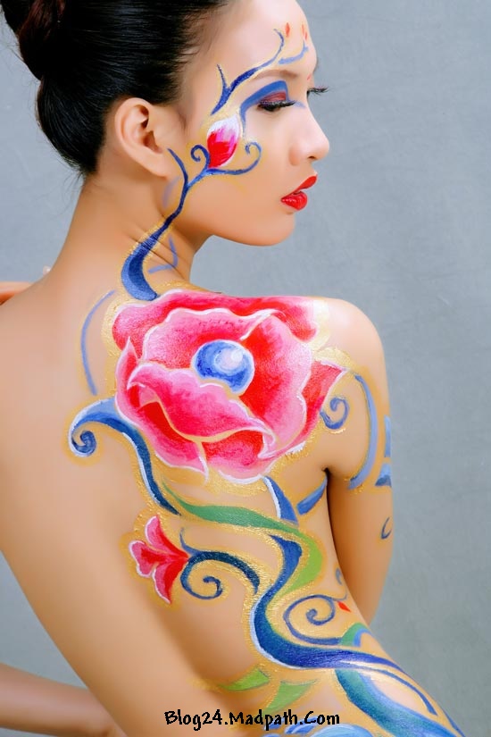 ... ảnh đẹp, hình ảnh về 9X <b>Lâm Uyên</b> khỏa thân cho body painting!, ... - 9x-lam-uyen-khoa-than-cho-body-painting-2